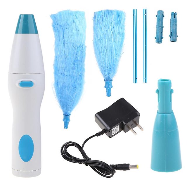 Limpiador eléctrico multifunción recargable para el hogar, colector automático de cepillo de eliminación de polvo, limpiador giratorio extensible Feliz Sencillez