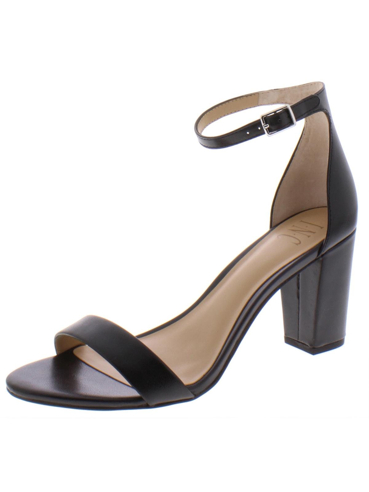 INC Womens Kivah Faux Leather Ankle Strap Dress Sandals Black 7 Medium (B,M) - image 3 of 3