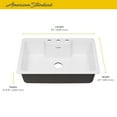 thumbnail image 2 of American Standard Quince 33 x 22 Single Bowl Cast Iron Kitchen Sink- 3 Holes, 2 of 6