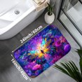 thumbnail image 3 of 1pc Colorful Butterfly Absorbent Non-Slip Bathroom Thickened Flannel Rug Decor,Soft,Quick Drying,Suitable For Indoor/outdoor Use,Bathrooms,Bedrooms,Kitchens,Terrace,Laundry Rooms,16"x24", 3 of 7