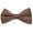 Brown, variant on Boy's Poly Satin Banded Clip On Bow Ties