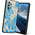 thumbnail image 1 of Compatible with Samsung Galaxy A32 5G Phone Case, Blue-Marble999-84 Case Silicone Protective for Teen Girl Boy Case for Samsung Galaxy A32 5G, 1 of 1