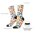 thumbnail image 4 of KLL Snake Print Cool Socks Men's Women's Crew Socks Funny Crazy Novelty Stockings, 4 of 6