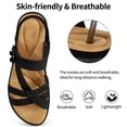 thumbnail image 4 of Ablanczoom Womens Sandals: Non-Slip Summer Comfortable Flat Sandals Women Beach Shoes, 4 of 7