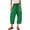Light Green, variant on Delayuji Womens Capri Pants Casual Summer Baggy Wide Leg Pants Elactic Waist Barrel Pants Women With Pockets