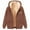 Brown, variant on Christian Jacket for Women Winter Warm Heavyweight Long Sleeve Zip Up Hooded Sweatshirt with Pockets Coat Outerwear