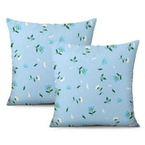 Flowers Decorative Pillows Square Pillow Covers,Soft Pillow Cas Covers,linen Pillowcases Double-sided Printing for Sofa Couch Outdoor Decor,Decorative Set Of 2,16x16 Inches