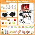 thumbnail image 4 of Caunedy Kids Play Kitchen Toys,BBQ Grill Playset,Smoke Sound Light,2-Layer Barbecue with Wheel,Outdoor Play Grillfor Ages Toddlers 3-5, 4 of 9
