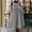 #0273-Gray, variant on Women's Pinafore Dresses Crew Neck Sleeveless Flower Pattern Pocket Linen Dresses Casual Comfortable Relaxed Maxi Dresses Gift