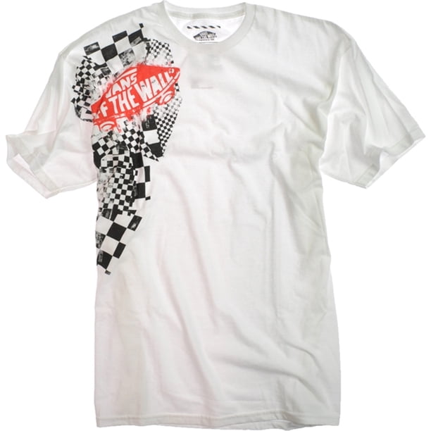 Vans Crooked Otw - Camiseta gráfica para hombre, color blanco, extragrande