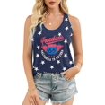 thumbnail image 2 of Camiseta Sin Mangas con la Bandera Estadounidense para Mujer, Camisetas Sin Mangas del 4 de Julio para Mujer, Camisetas Patrióticas con la Bandera de EE UU, Chaleco Azul 3 XXL, 2 of 5