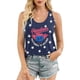thumbnail image 2 of Camiseta Sin Mangas con la Bandera Estadounidense para Mujer, Camisetas Sin Mangas del 4 de Julio para Mujer, Camisetas Patrióticas con la Bandera de EE UU, Chaleco Azul 3 S, 2 of 5