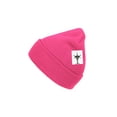 thumbnail image 2 of Top Headwear Solid Color Long Beanie, Pink, 2 of 5