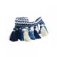 thumbnail image 2 of Ribete con borlas Sunnimix 5x1 yarda Cortina flecos Azul y Blanco 5 piezas, 2 of 8