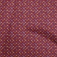 thumbnail image 1 of oneOone Cotton Cambric Maroon Fabric Colorful Dinosaur Cartoon Craft Projects Decor Fabric Printed By The Yard 56 Inch Wide, 1 of 5