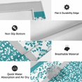 thumbnail image 6 of Teal Floral Outdoor Rug for Patio/Deck/Porch, Non-Slip Large Area Rug 4 x 6 Ft, Botanical Blossom Motif Boho Grey Stripes Indoor Outdoor Rugs Washable Area Rugs, Reversible Camping Rug Carpet Runner, 6 of 8