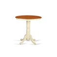 thumbnail image 1 of Table de Comptoir Ronde en Lin Blanc, 1 of 4