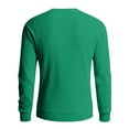 thumbnail image 5 of Dwelliawo Mens Crewneck Sweater Ribbed Crewneck Sweater Dress Knit Slim Fit Casual Sweaters Thick Pullover Sweaters Pullover Sweater Clearance Green 2XL, 5 of 7