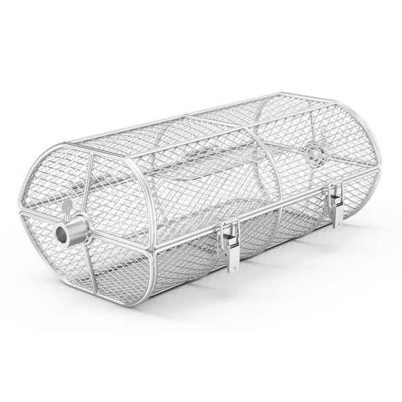 Onlyfire Rôtissoire Universelle pour Grains D\'arachide Frites Panier Compatible avec Tout Gril à Gaz