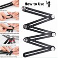 thumbnail image 3 of HaoXun 12-Fold Aluminum Alloy Folding Ruler for Tile Laying - Multi-Functional Tile Paving Tool with Durable Design for Professional and DIY Tiling Projects, 3 of 4