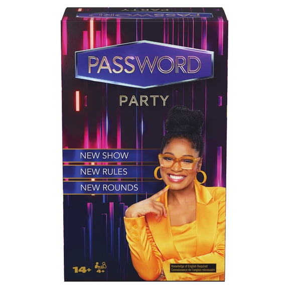 Spin Master Games, Password Party Game, As Seen on The Tonight Show with Keke Palmer , The Viral Party Card Game, Friendsgiving, 4  Players, for Ages 14 & Up