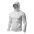 thumbnail image 7 of CCRFTGI Shirts for Men Upf 50+ Sun Protection with Mask Long Sleeve Shirt Casual Outdoor Hiking Swimming Fishing Rash Guard Shirts White XL, 7 of 7