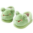 thumbnail image 2 of Drecage Toddler Kids Cute Frog Slippers Boys Girls Winter Warm Fuzzy Bedroom House Shoes, 2 of 5
