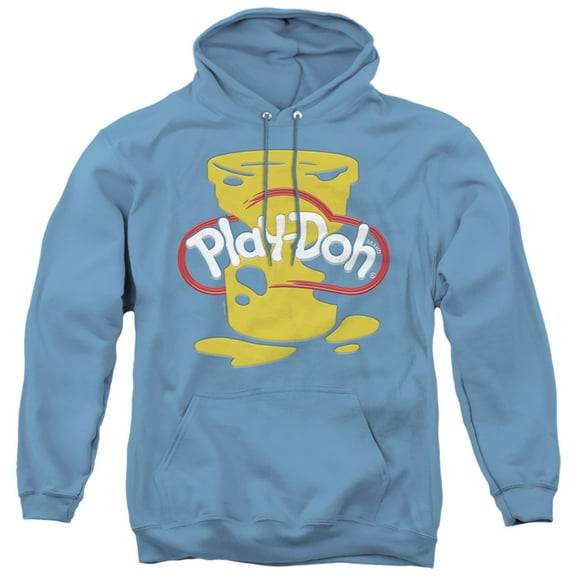 Play Doh Play Doh Messy Stencil Logo Adult Pullover Hoodie Sweatshirt Carolina Blue