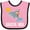 Pink and Black, variant on Inktastic Siesta Key Florida Vacation Boys or Girls Baby Bib
