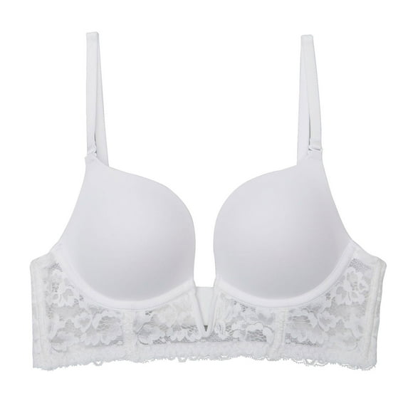 Fall/Winter Savings! Srobpty Womens Underwire Push Up Bras, Women Versatile and Comfortable Solid Lace Thin-neck Lingerie with Steel Rims