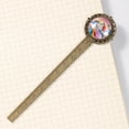 thumbnail image 4 of Rainbow Unicorns Lace Bookmark in Antique Bronze - a Gift for Readers and Book Lovers, 4 of 5