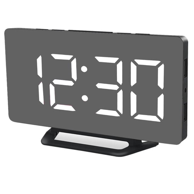 Reloj despertador digital electrónico Modo de atenuación automática Función de repetición fácil Pantalla LED grande Reloj de pared de escritorio BLESIY reloj despertador digital
