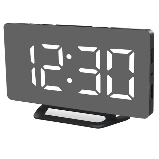 Reloj despertador digital electrónico Modo de atenuación automática Función de repetición fácil Pantalla LED grande Reloj de pared de escritorio BLESIY reloj despertador digital