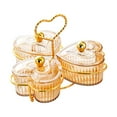 thumbnail image 4 of Bandejas divididas placas de bocadillos en forma de corazón bandejas decorativas de condimentos nueces para servir platos para disfrutar de frutas de Naranja 3 tazones, 4 of 8
