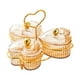 thumbnail image 4 of Bandejas para servir divididas Platos para refrigerios Bandejas decorativas para condimentos en forma de corazón Nueces Naranja 3 tazones, 4 of 9