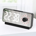 thumbnail image 3 of LCXmlly Hat Storage Hook Colorful Light Dual Alarm Clock Adjust Brightness Display Mirror Sunrise Wakeup Light Ambient Home Use, 3 of 6
