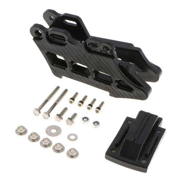Guía de cadena trasera de motocicleta Macarena Cubierta Del Motor de Rueda Dentada negro