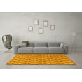 thumbnail image 3 of Ahgly Company Indoor Rectangle Abstract Yellow Modern Area Rugs, 5' x 7', 3 of 4