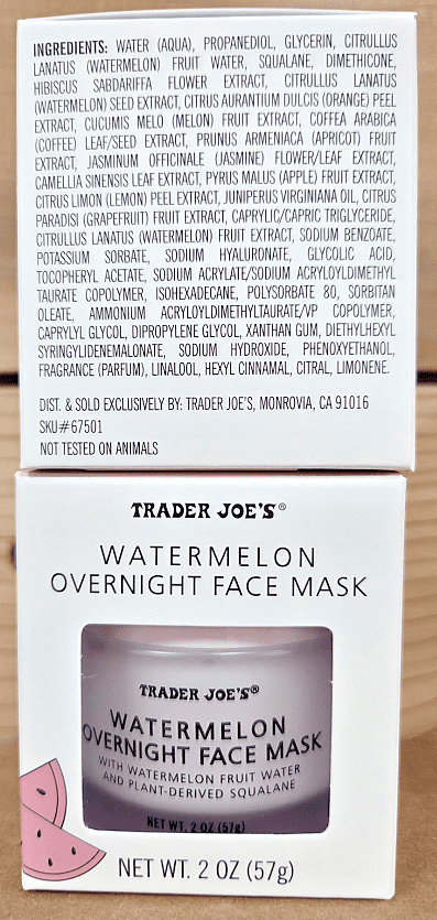 Trader Joe's Watermelon Overnight Face Mask 2oz 57g (2 Jars)