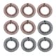 thumbnail image 1 of Peine elástico redondo completo de 9 piezas con anillo de plástico flexible, para niñas, peine con soporte para diadema, 1 of 6