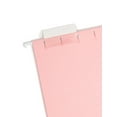 thumbnail image 2 of Smead Hanging File Folder with Tab, 1/5-Cut Adjustable Tab, Letter Size, Pink, 25 per Box (64066), 2 of 5