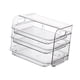 thumbnail image 4 of Estante para platos laterales, organizador para refrigerador, estante multiusos para almacenar alimentos, estante para alimentos de varias capas. blanco 3 capas, 4 of 9