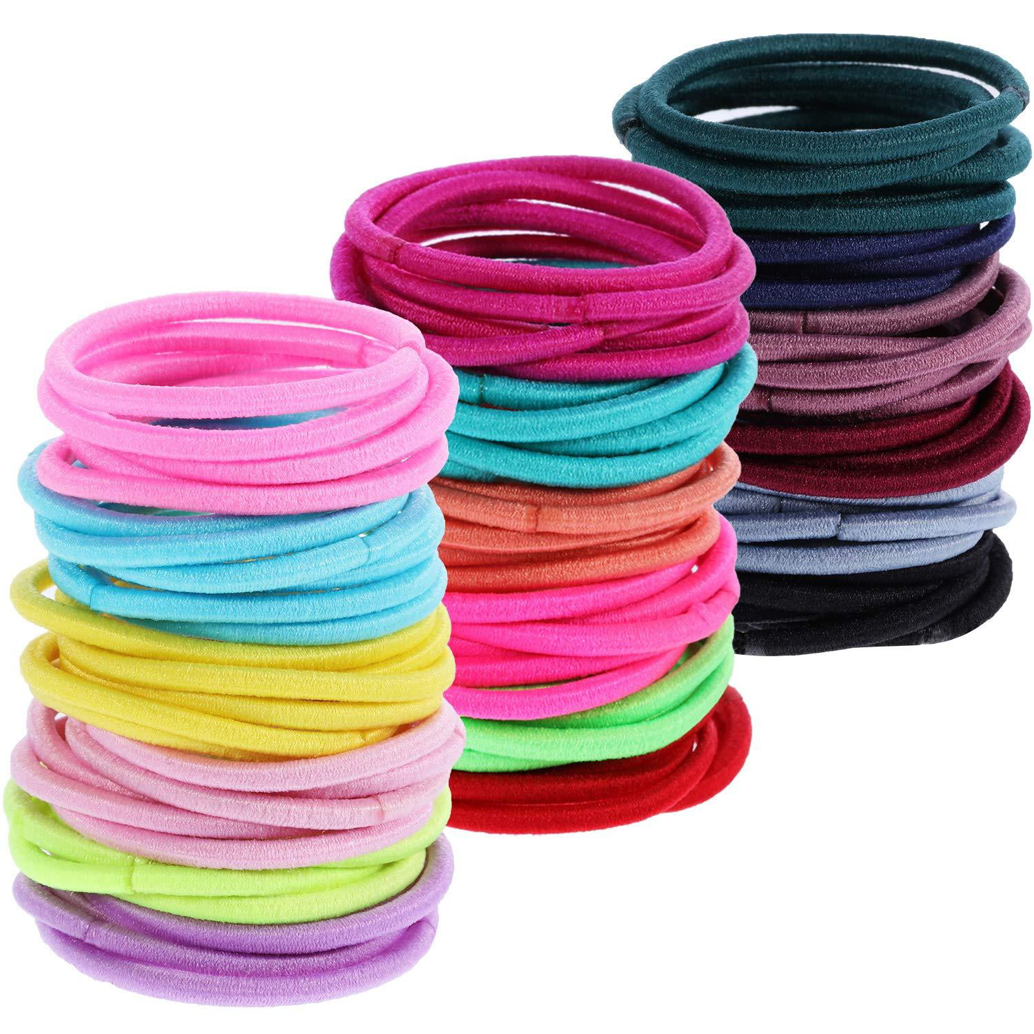 Details about   Bracelets Hair Ties Elastic Multicolor Silicone for Girls Toddlers Women 100Pcs 