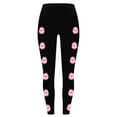 thumbnail image 5 of DDAPJ pyju Easter Leggings for Women Cute Bunny Graphic Casual Skinny Pants Egg Hunt Themed Printed Yoga Pants Novelty Holiday Tights Black#3 S, 5 of 6