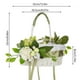 thumbnail image 3 of Canasta de flores portátil de Pascua Decoración del hogar Simulación de canasta de flores decorativas Boda occidental canasta de flores, 3 of 6