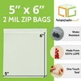 thumbnail image 5 of PSBM Clear Reclosable Poly Bags 5" x 6" 2 Mil Zip Pouches for Secure Bag of Food Storage Items 2000 Pieces, 5 of 6