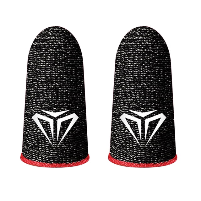 Kuymtek 2pcs S02 Finger Cots Cover Game Controller Finger Sleeve para PUBG (Rojo) Kuymtek Componentes de la computadora