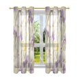 thumbnail image 7 of Yayeee Window Curtains Light Filtering 63"x52" Grommet Panel Pair Home Living Room Decor, Purple Floral Rabbit, 7 of 7