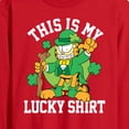 thumbnail image 2 of Garfield - This Is My Lucky Shirt - Men's Long Sleeve T-Shirt, 2 of 4