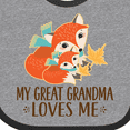thumbnail image 4 of Inktastic My Great Grandma Loves Me Fox Boys or Girls Baby Bib, 4 of 4